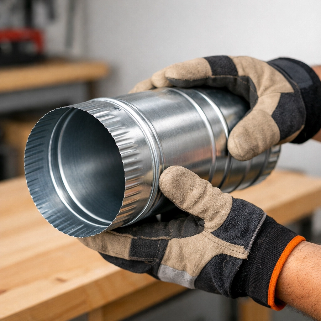 Rigid metal dryer vent duct for safe home installation