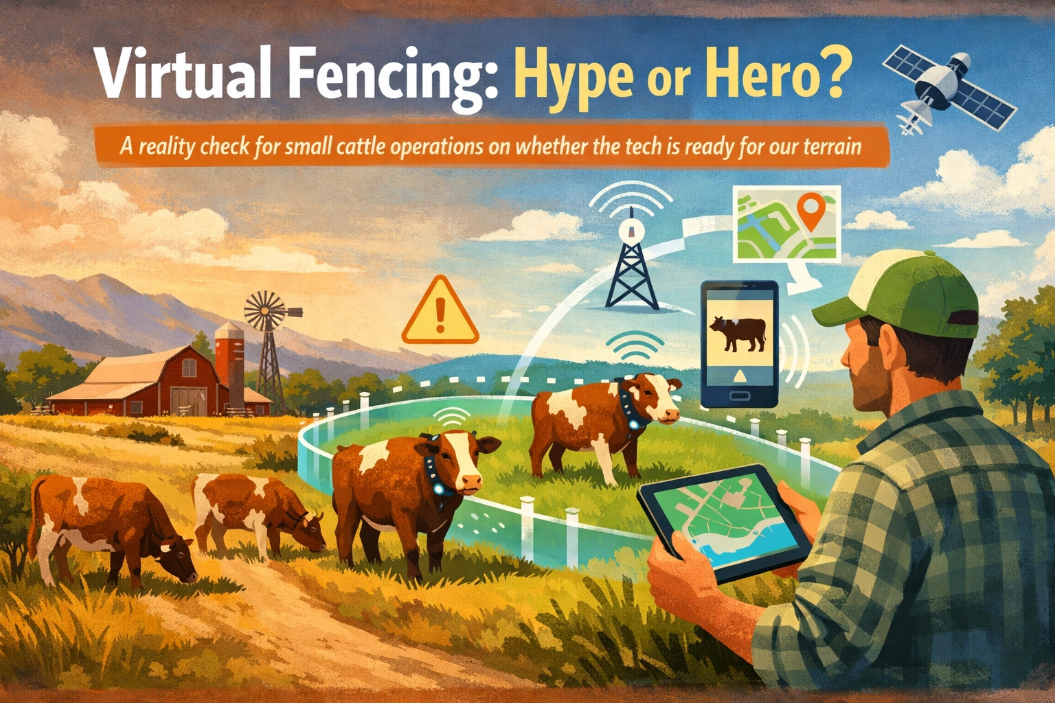 [HERO] Virtual Fencing: Hype or Hero?: A reality check for small cattle operations on whether the tech is ready for our terrain.