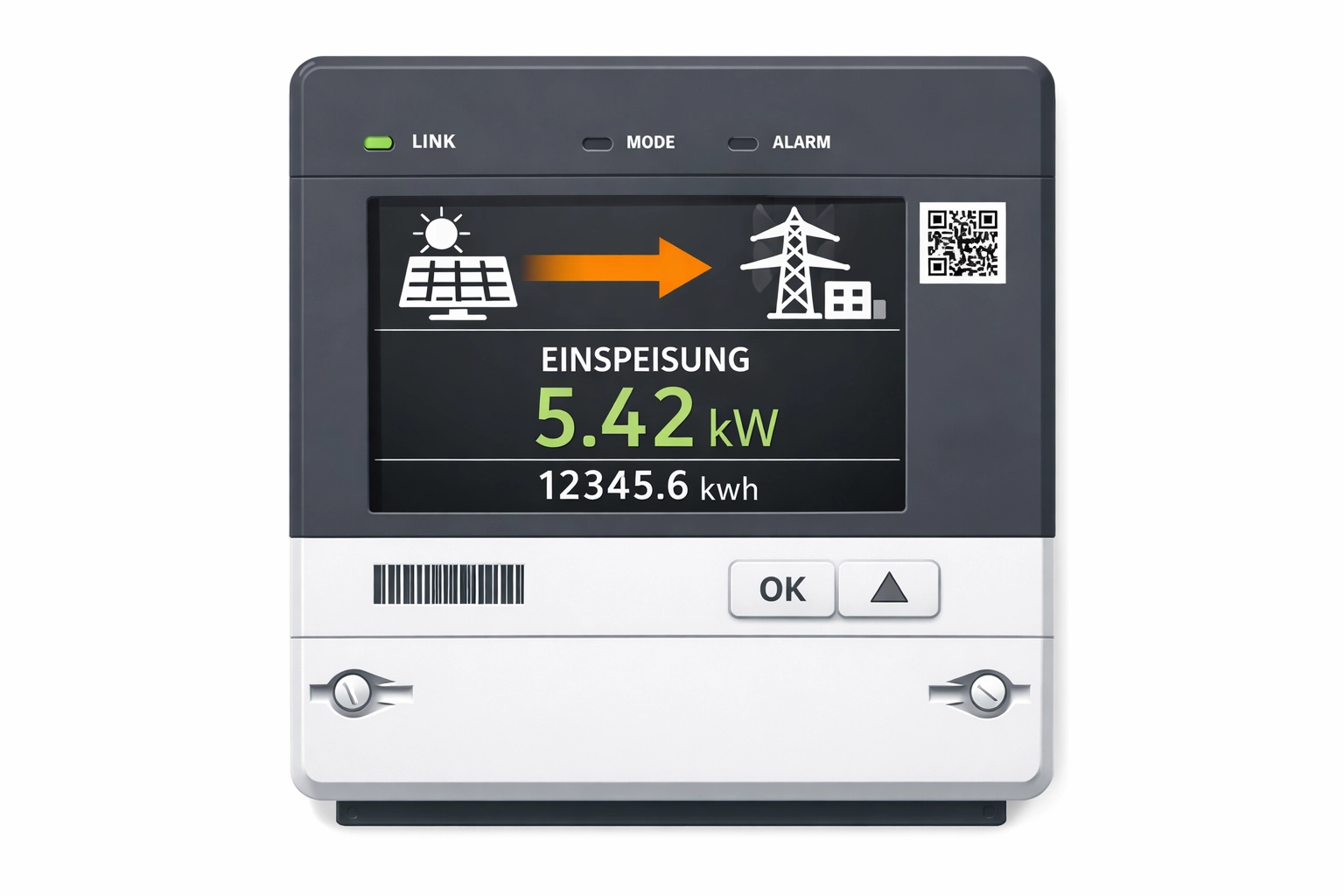 Digitaler Smart Meter zur Überwachung der Stromeinspeisung Ihrer PV Anlage Wien.