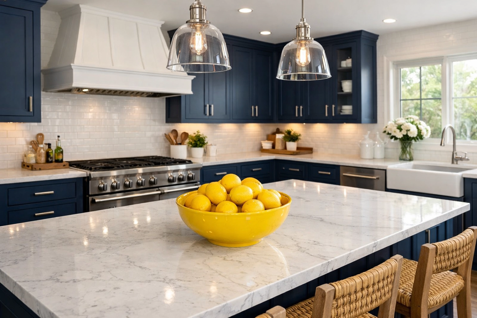 Sparkling clean farmhouse kitchen in Groton showing quality residential cleaning results.