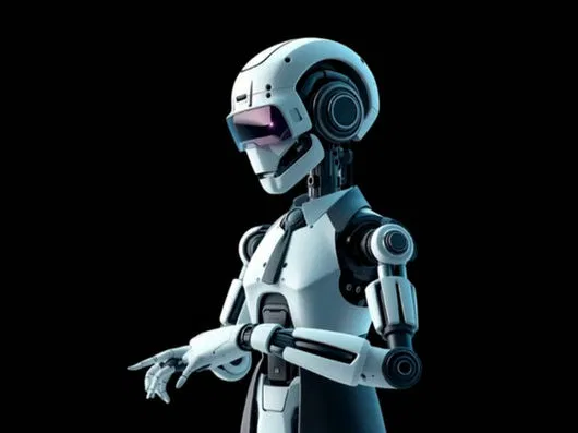 Sleek humanoid robot representing advanced technical standards and automation