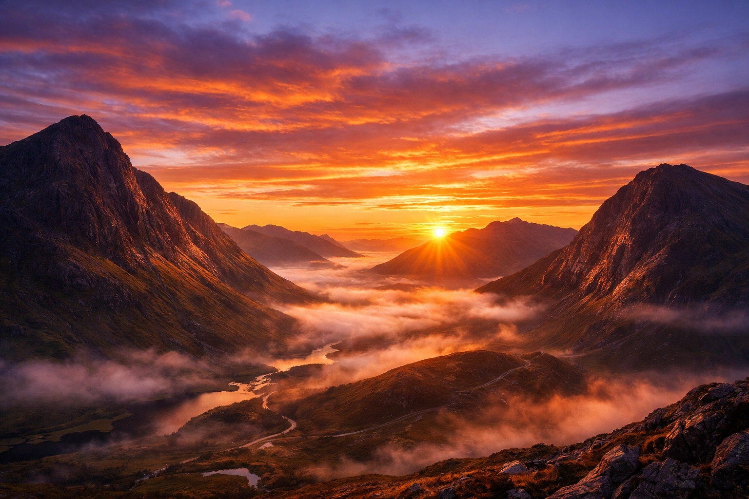 High-resolution landscape photo of Glencoe Scotland, ideal for a professional photography portfolio.