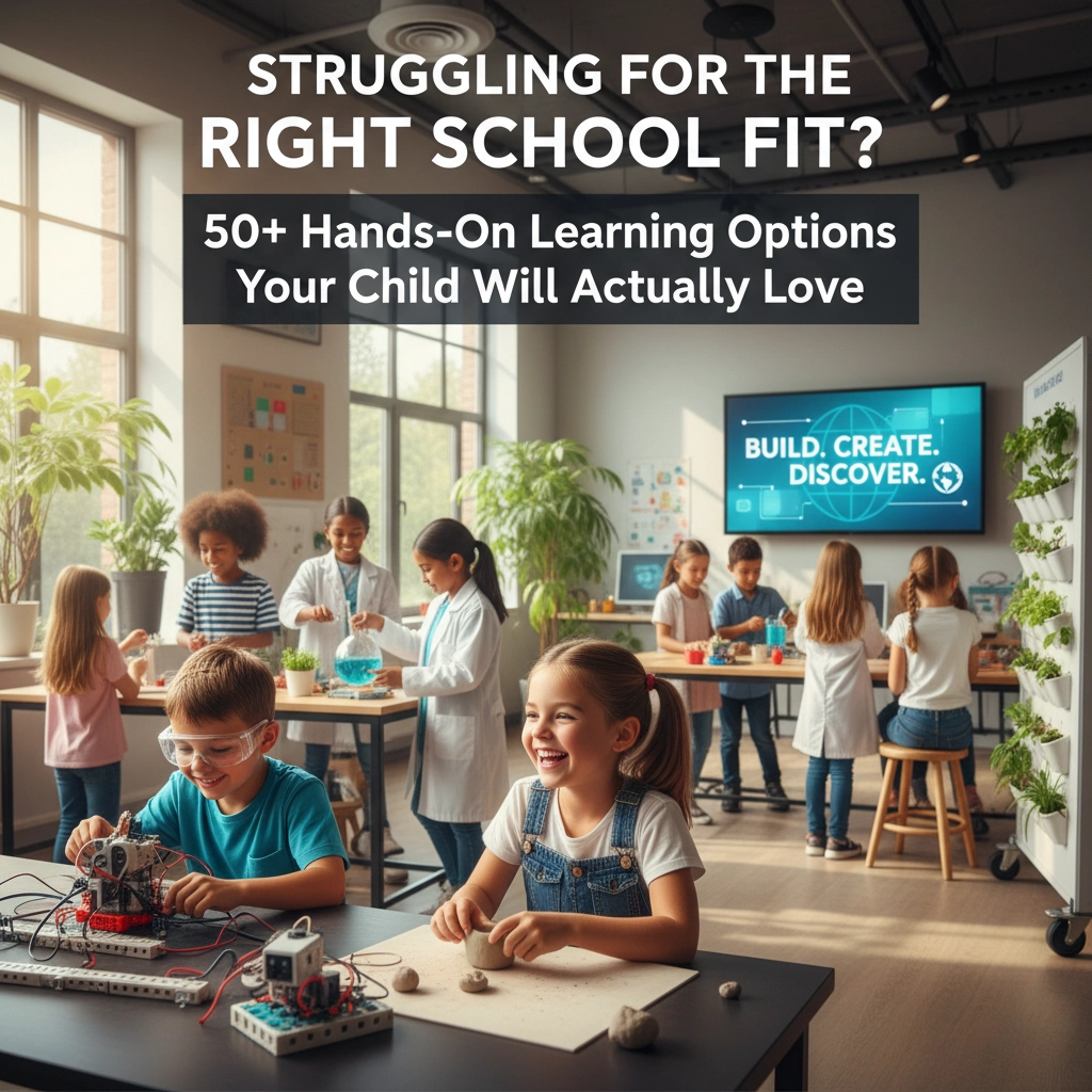 Struggling For the Right School Fit? 50+ Hands-On Learning Options Your Child Will Actually Love