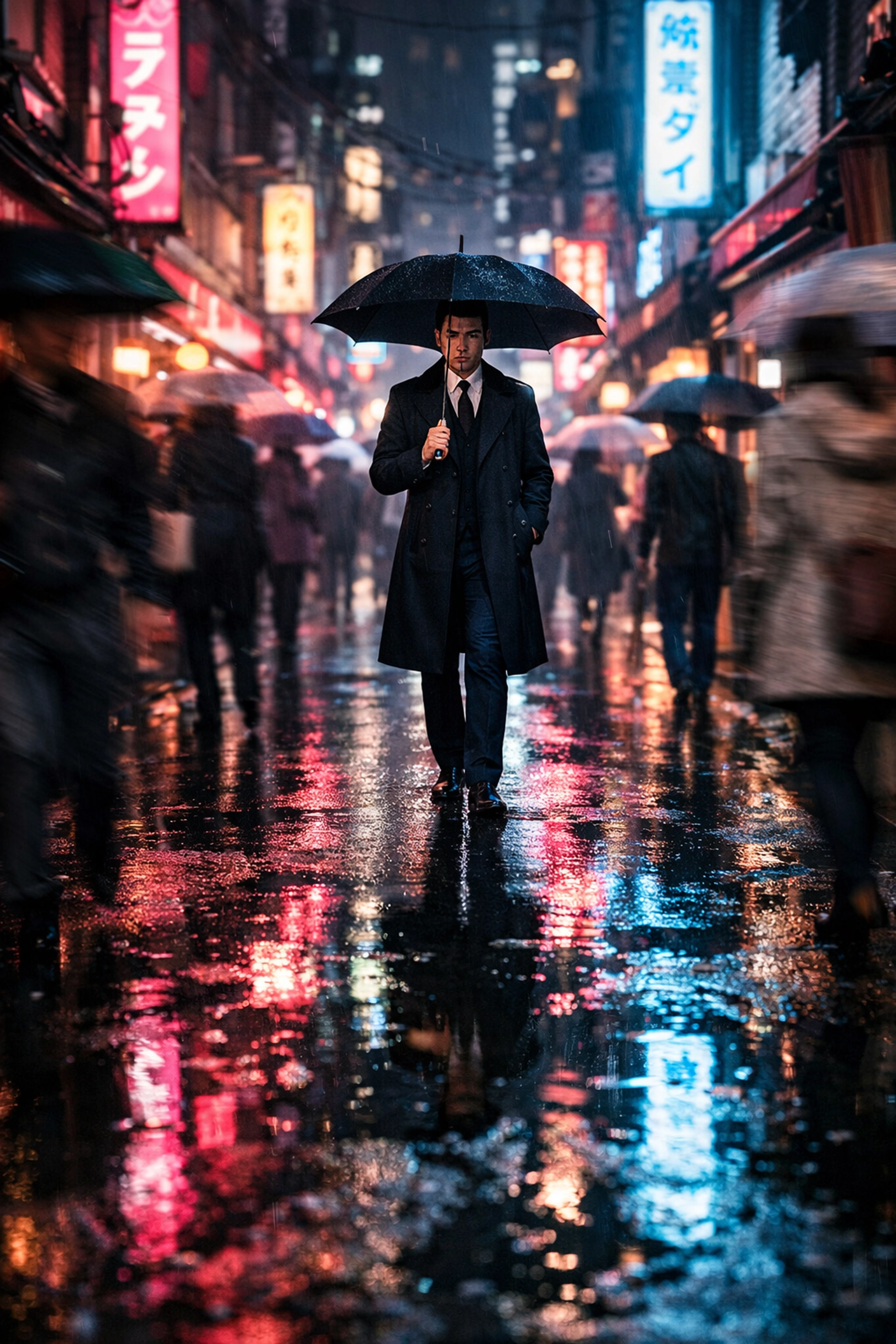 Street photography ideas for capturing busy Tokyo scenes with AI focus and blur tools.