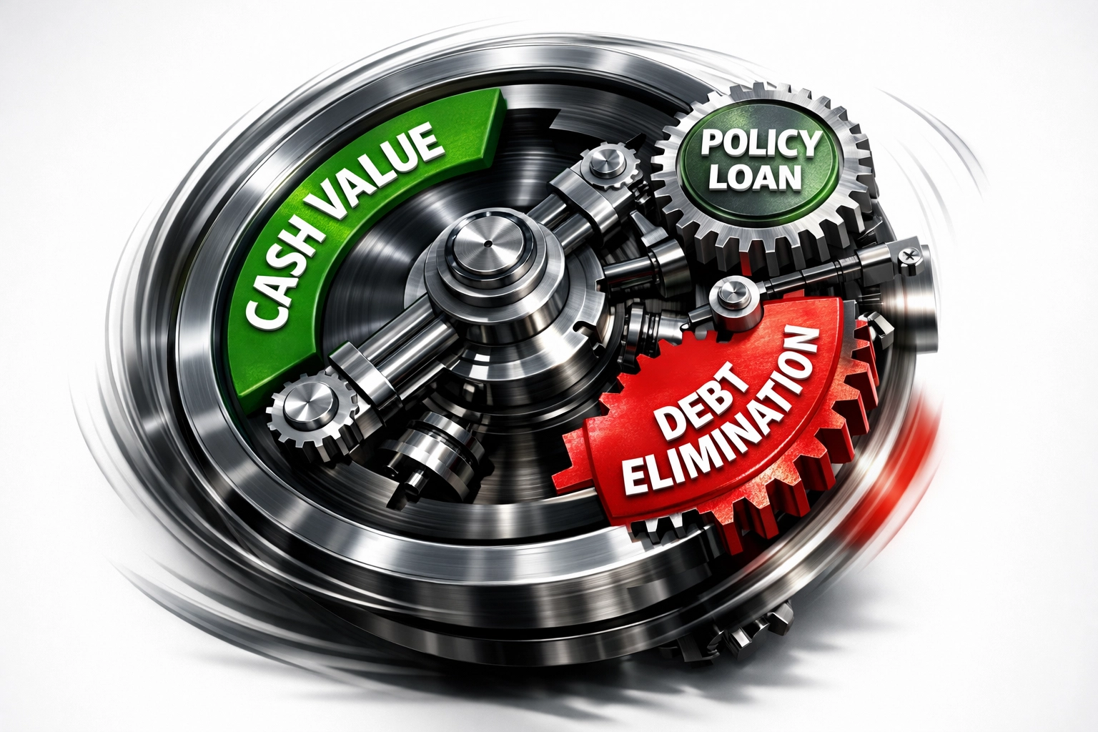Debt freedom flywheel mechanism showing wealth building through strategic loan repayment cycle