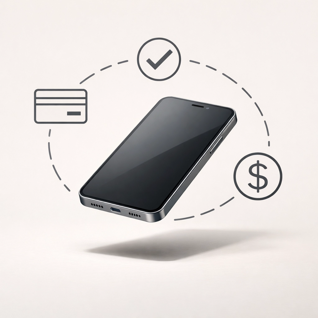 Mobile payment processing interface for field service technicians and customer transactions