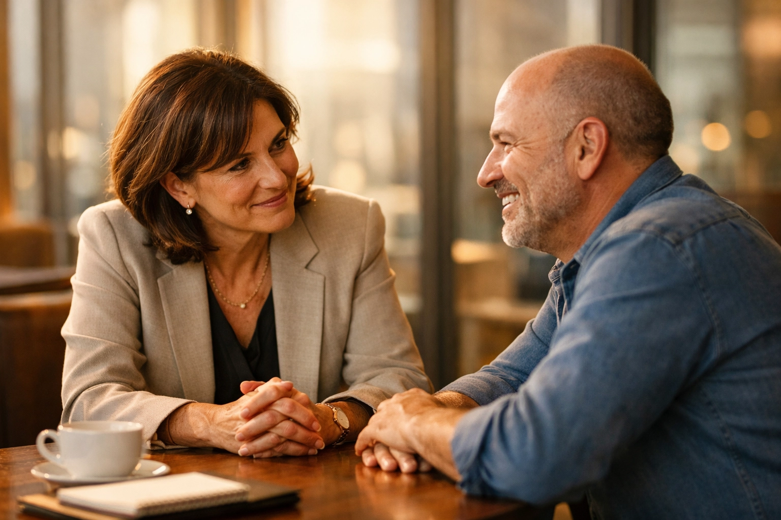 Service leader providing high-touch hospitality through an empathetic, face-to-face client interaction.