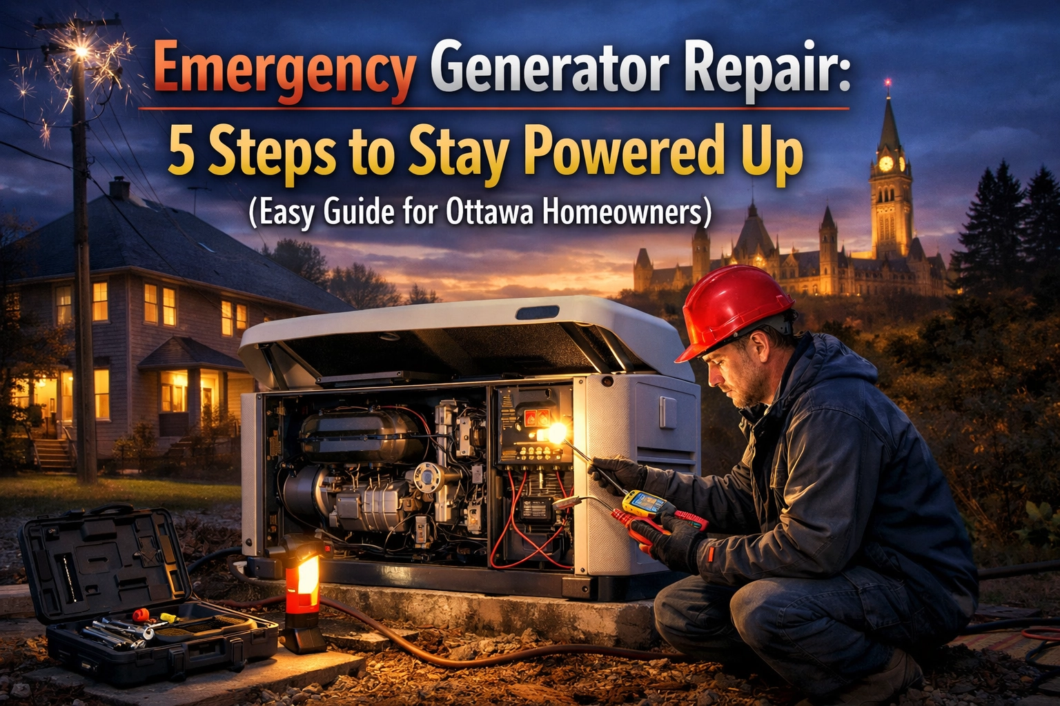 [HERO] Emergency Generator Repair: 5 Steps to Stay Powered Up (Easy Guide for Ottawa Homeowners)