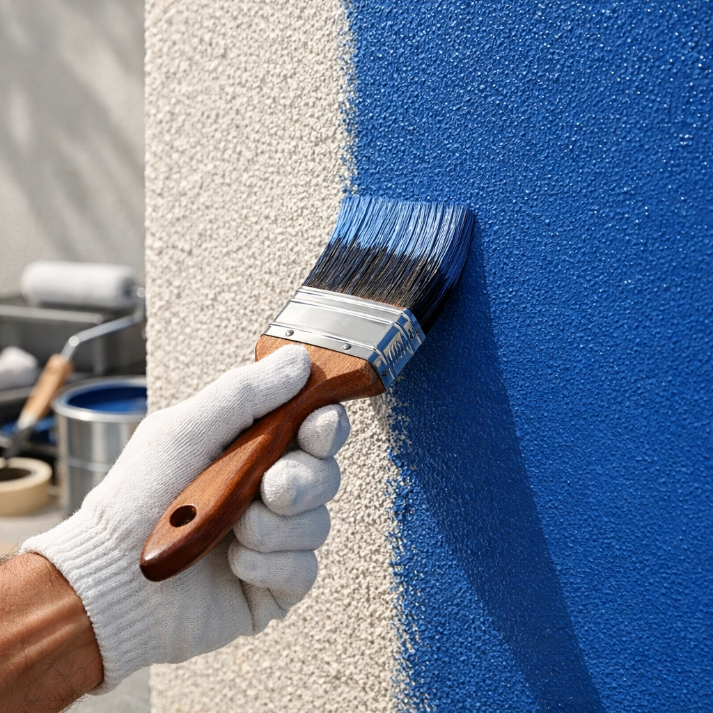 Professional exterior painting Orlando using UV-resistant paint on stucco for durable home remodeling.