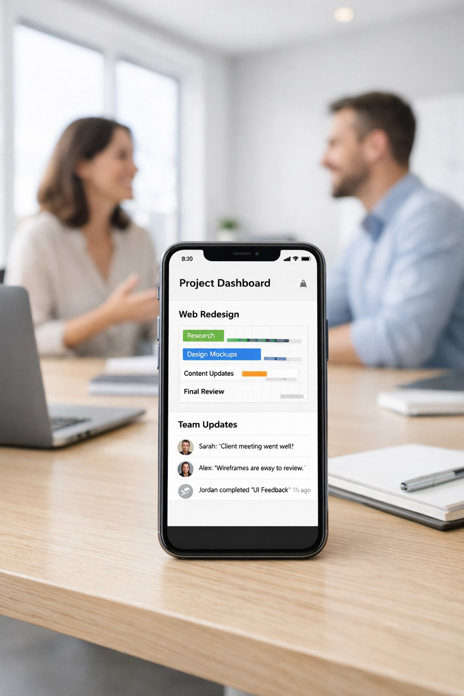 Property management software app coordinating make-ready tasks and team communication