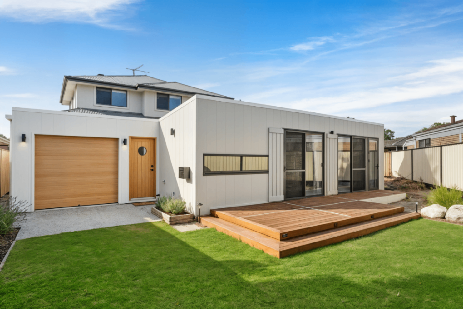 Modern modular home with premium finishes
