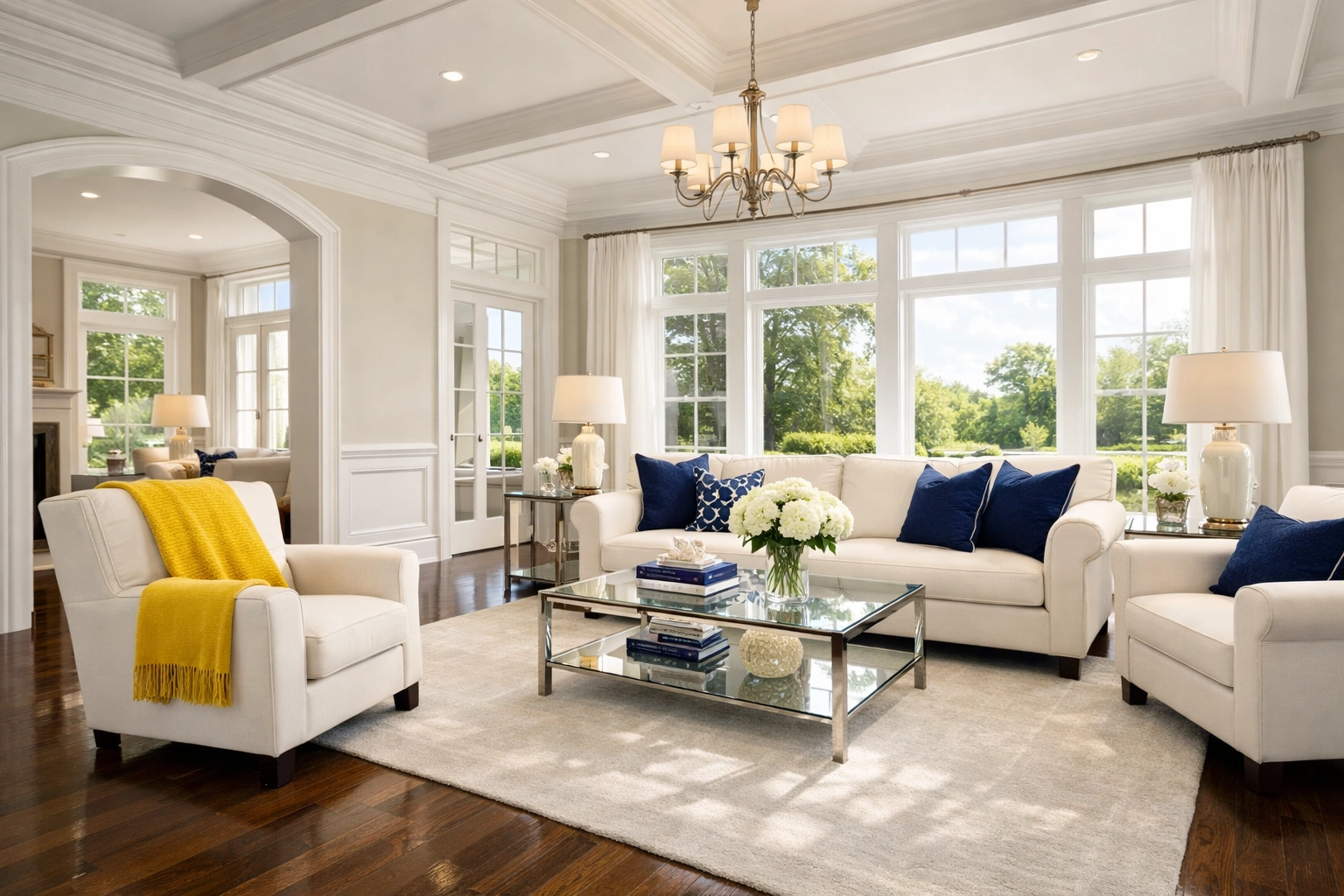 Spotless living room in a Tewksbury home showcasing the ninja-level standard of professional deep cleaning.