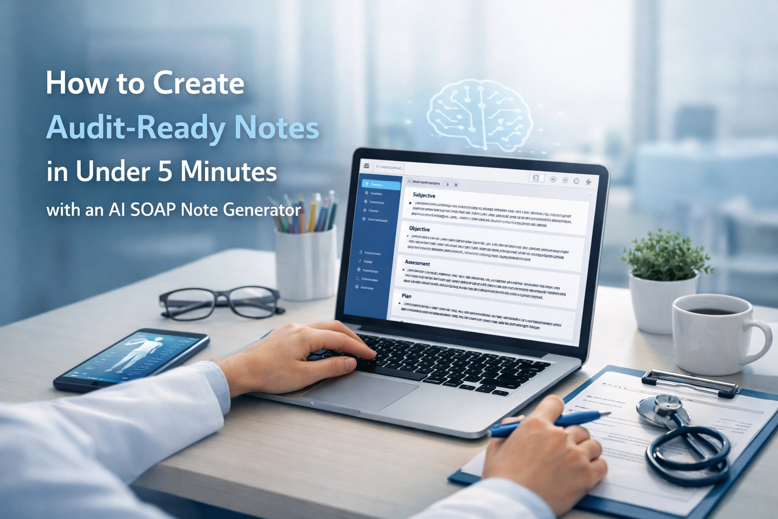 [HERO] How to Create Audit-Ready Notes in Under 5 Minutes with an AI SOAP Note Generator