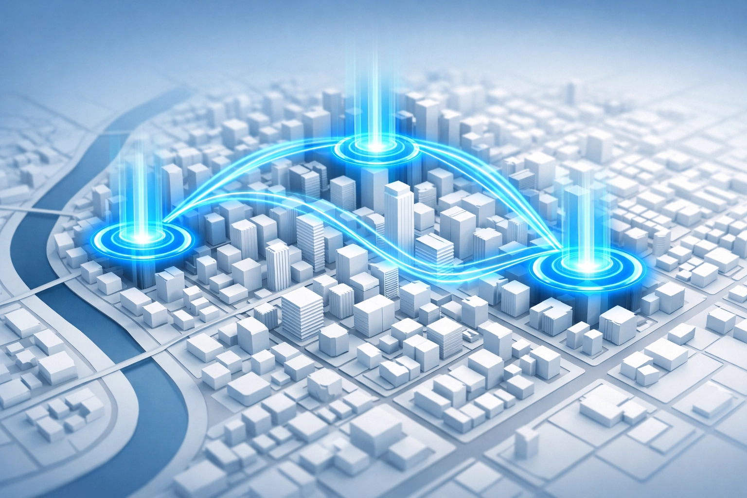 Digital map highlighting local business visibility and the Google Local Pack ranking for clinics.