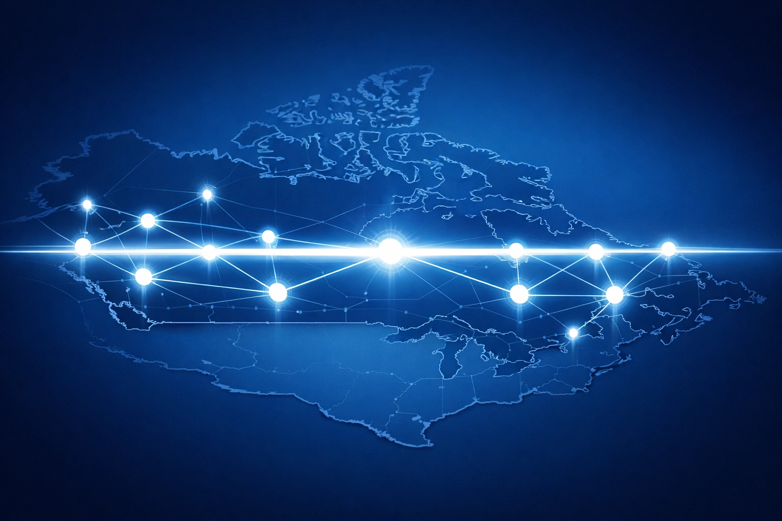 Digital map showing synchronized business locations representing local SEO data consistency for multi-location brands.