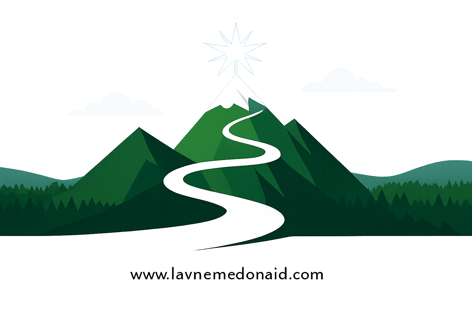 Winding mountain path representing a three-act story structure for a Christian fiction novel.