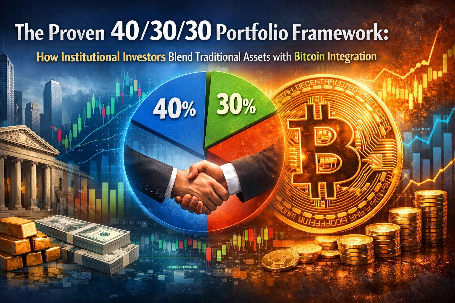 [HERO] The Proven 40/30/30 Portfolio Framework: How Institutional Investors Blend Traditional Assets with Bitcoin Integration