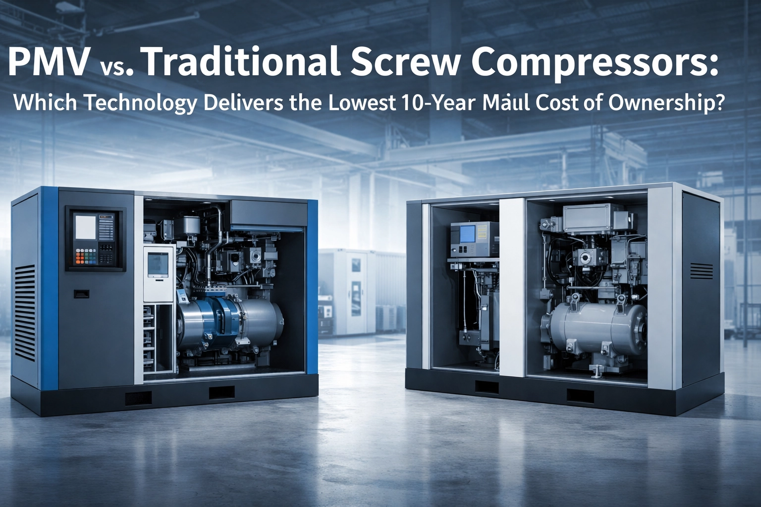 PMV vs. Traditional Screw Compressors: Which Technology Delivers the Lowest 10-Year Total Cost of Ownership?