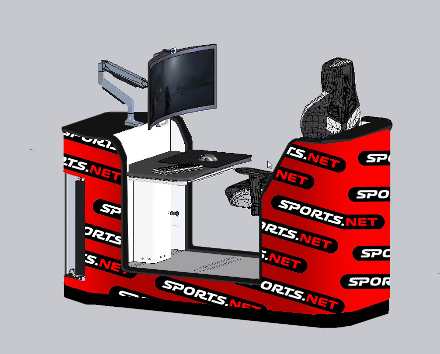 Compact Racing Simulator Pod