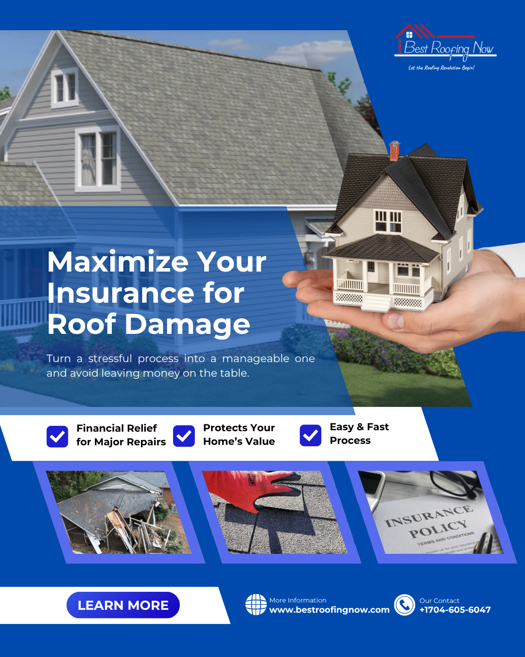 Best Roofing Now Roof Insurance Claim Services Promotional Image