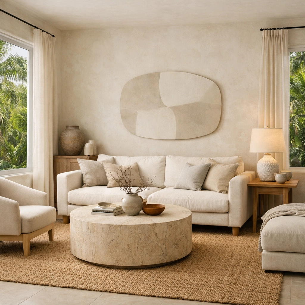 High-end interior painting and home remodeling in Orlando with soft neutral color palettes.