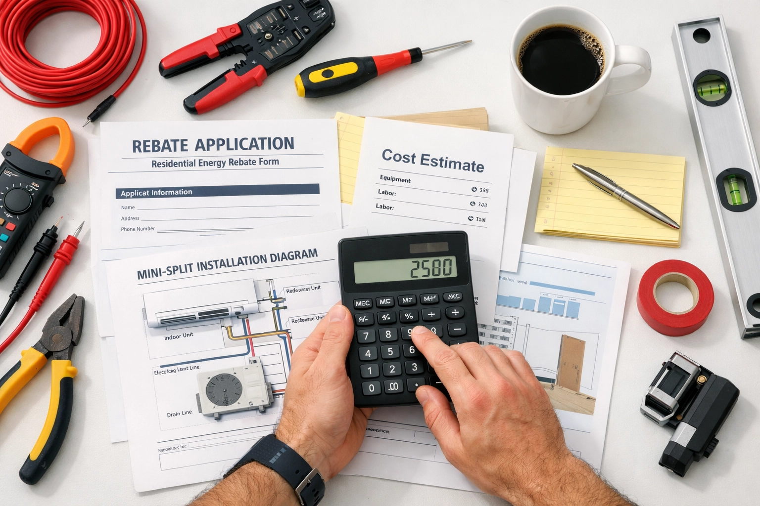 Calculating mini split rebates and installation costs for Maine homeowners