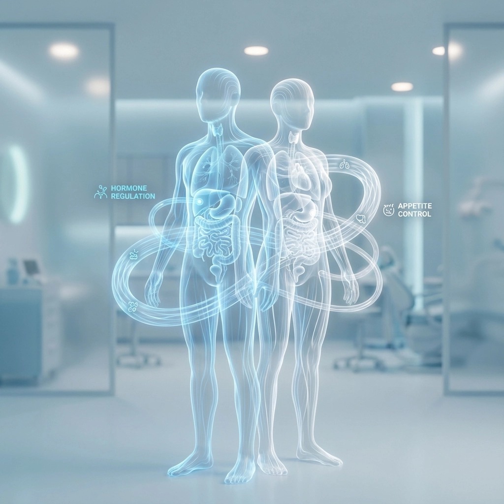 Hormone and medication synergy infographic