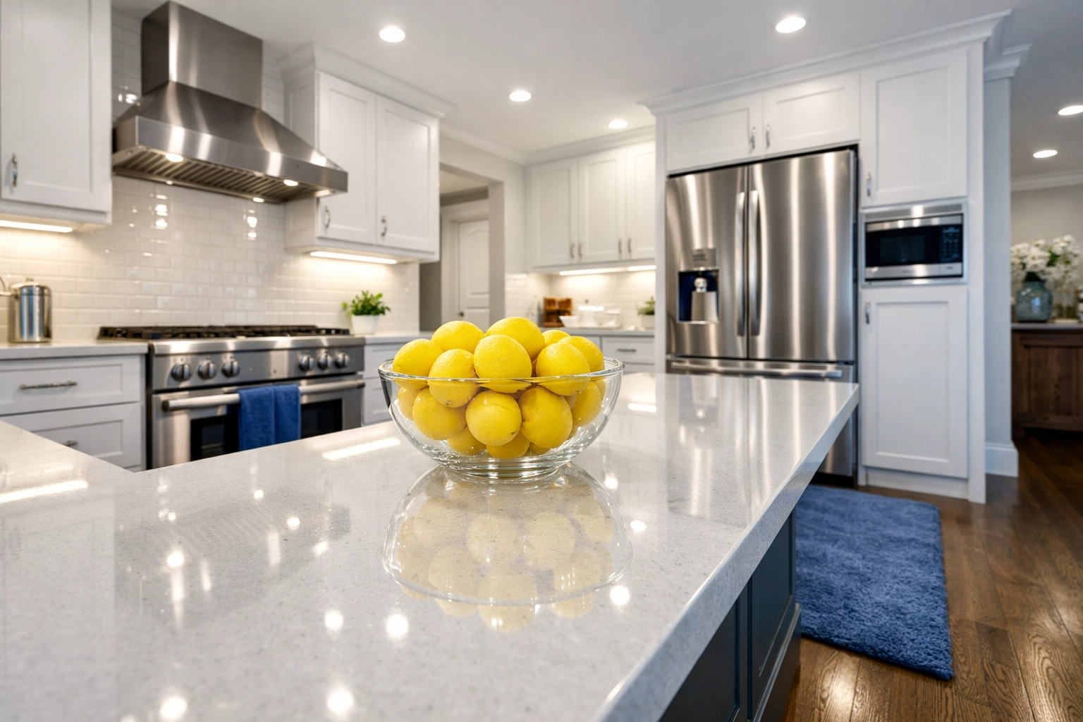 Sparkling clean gourmet kitchen after a professional deep house cleaning in Westford.