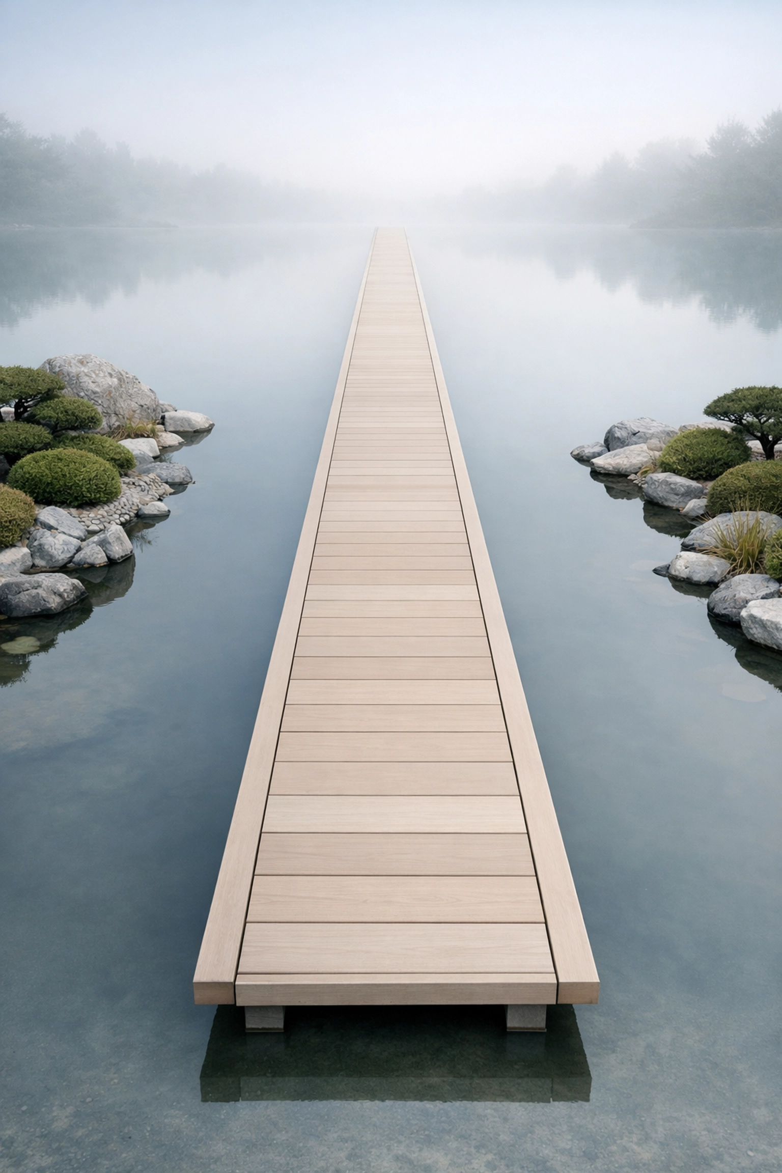A minimalist bridge leading to the horizon symbolizing a clear and validated growth marketing roadmap.