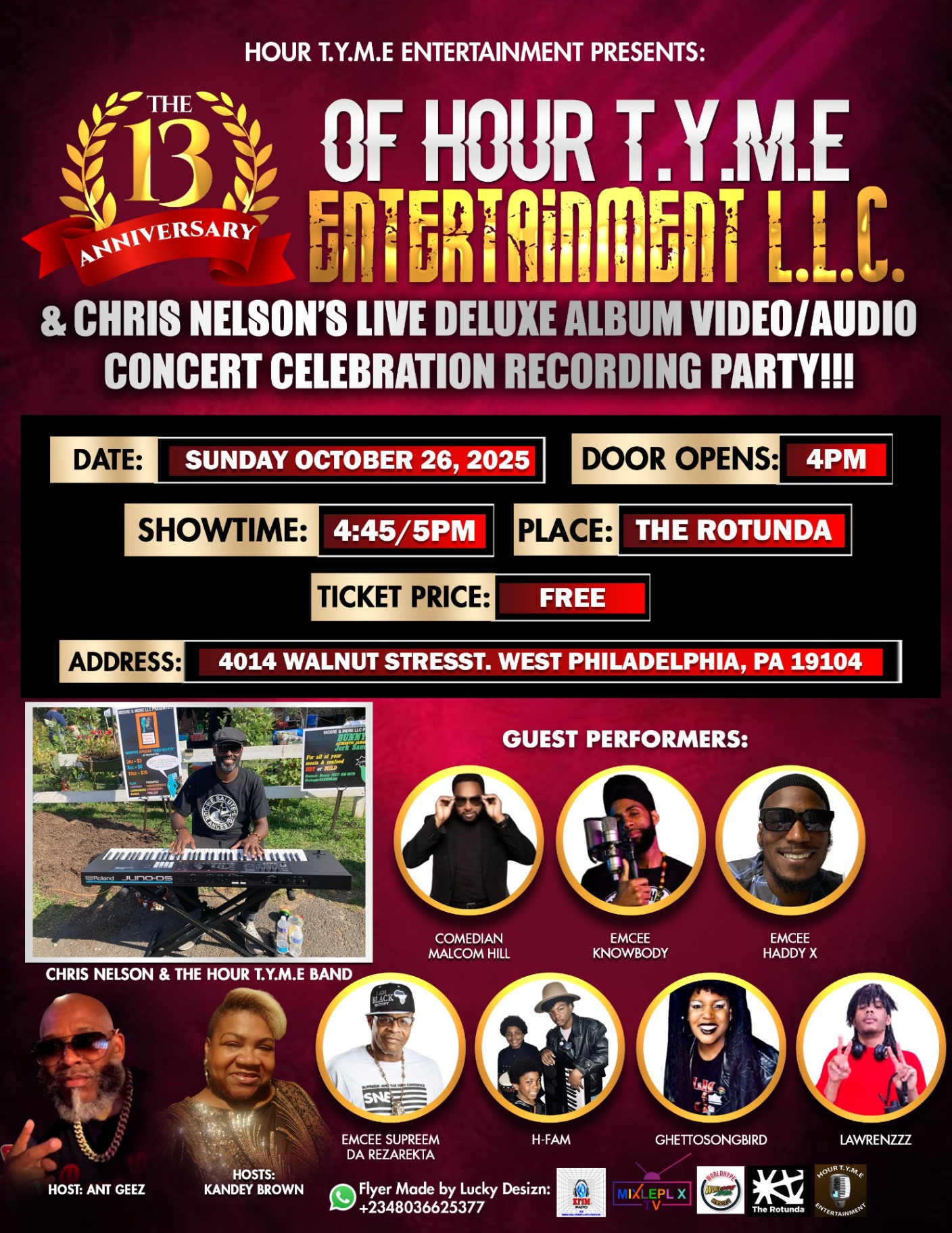 Hour T.Y.M.E Entertainment Anniversary Concert Flyer