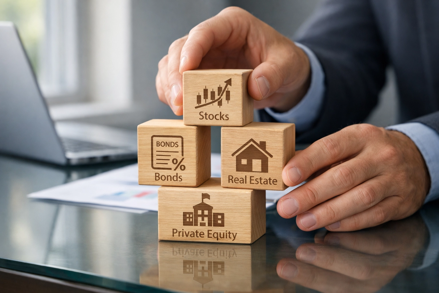 Strategic portfolio construction with diversified asset classes and balanced allocation