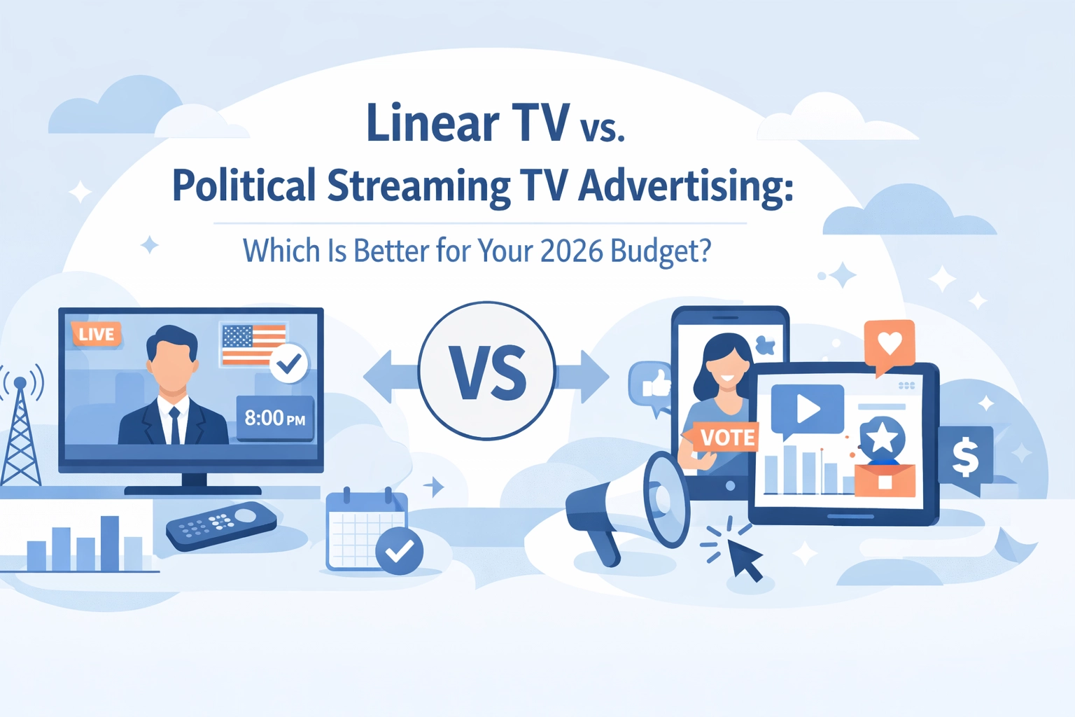[HERO] Linear TV vs. Political Streaming TV Advertising: Which Is Better for Your 2026 Budget?