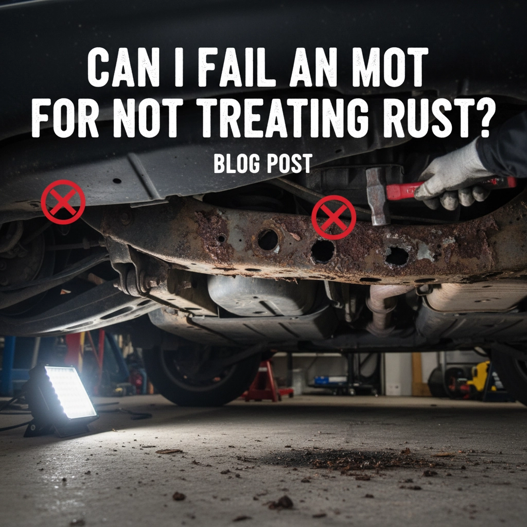 Can I fail an MOT for not treating rust?