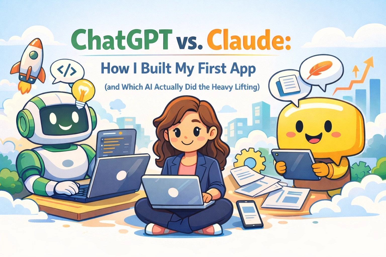 [HERO] ChatGPT vs. Claude: How I Built My First App (and Who Deserved the Credit)