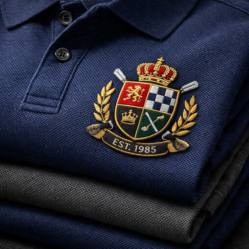 High-quality embroidered polo shirts for professional company uniforms and branding