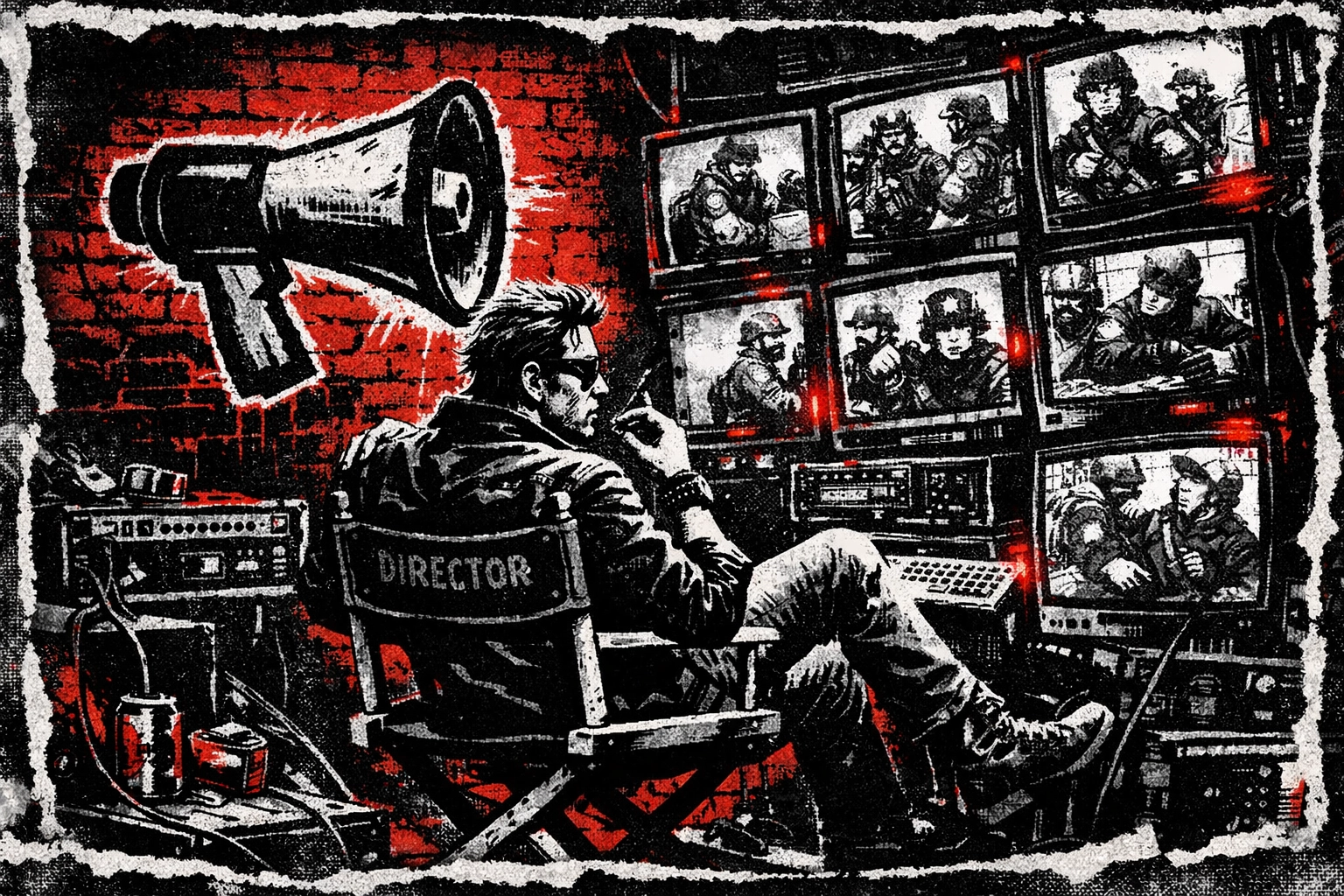 Afroman-style musician editing police body cam footage into a music video for police accountability.