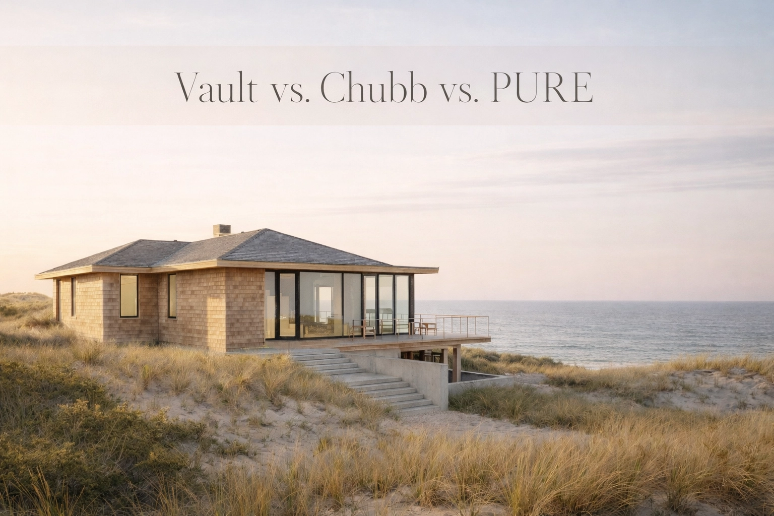 [HERO] Vault vs. Chubb vs. PURE: Choosing the Best Private Client Insurance for Your Cape Cod Estate