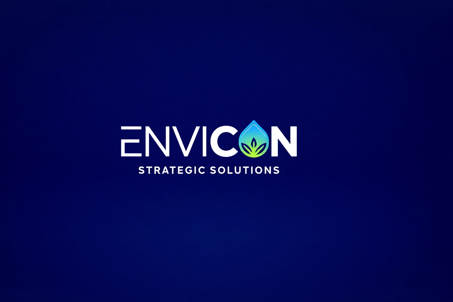 [FOOTER] Envicon Strategic Solutions logo on professional blue footer