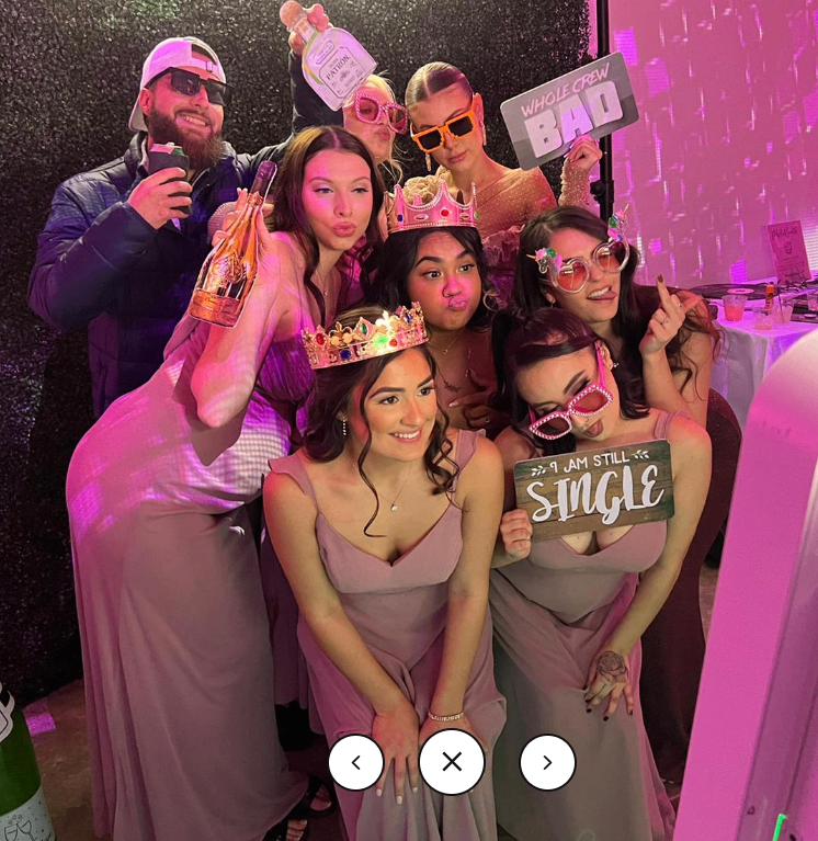 Wedding guests enjoying the atmosphere