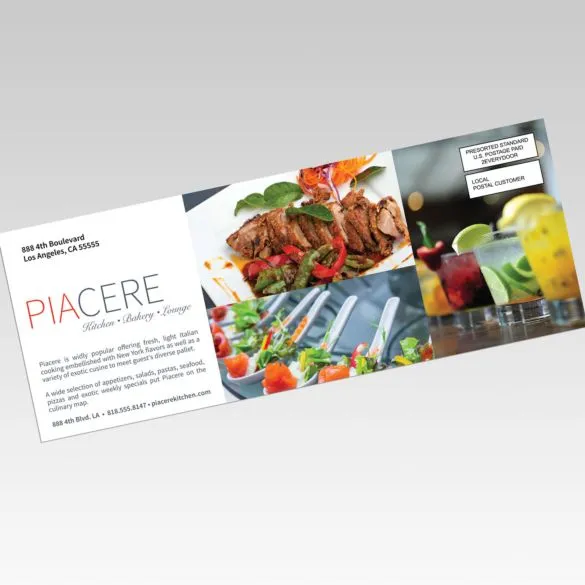 Full-color printed postcard