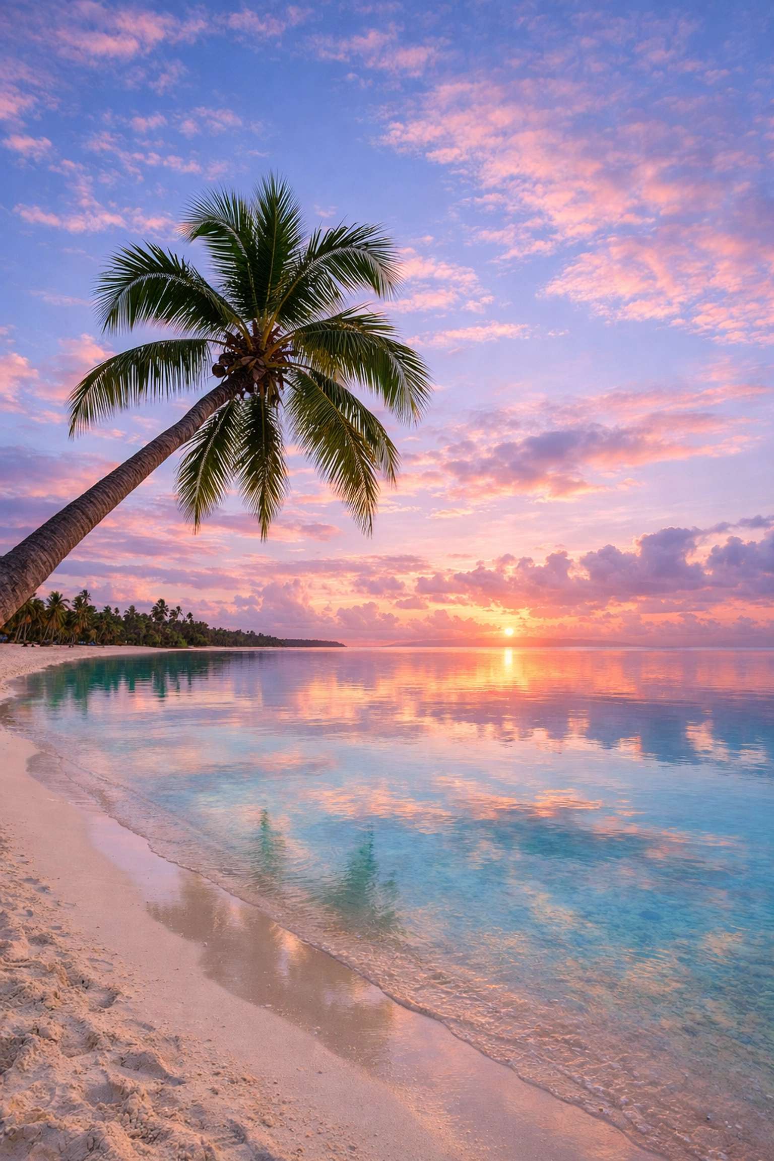 Breathtaking Dominican Republic beach at sunrise, perfect for a travel photography portfolio.