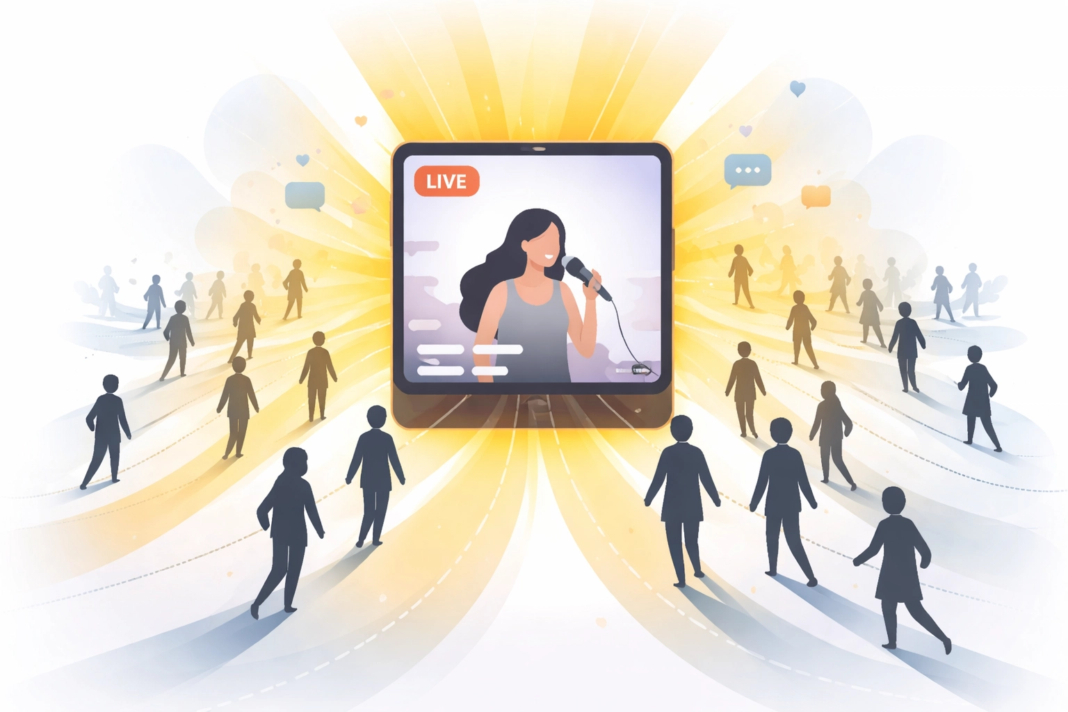 Live stream shopping event reaching and attracting a growing audience online