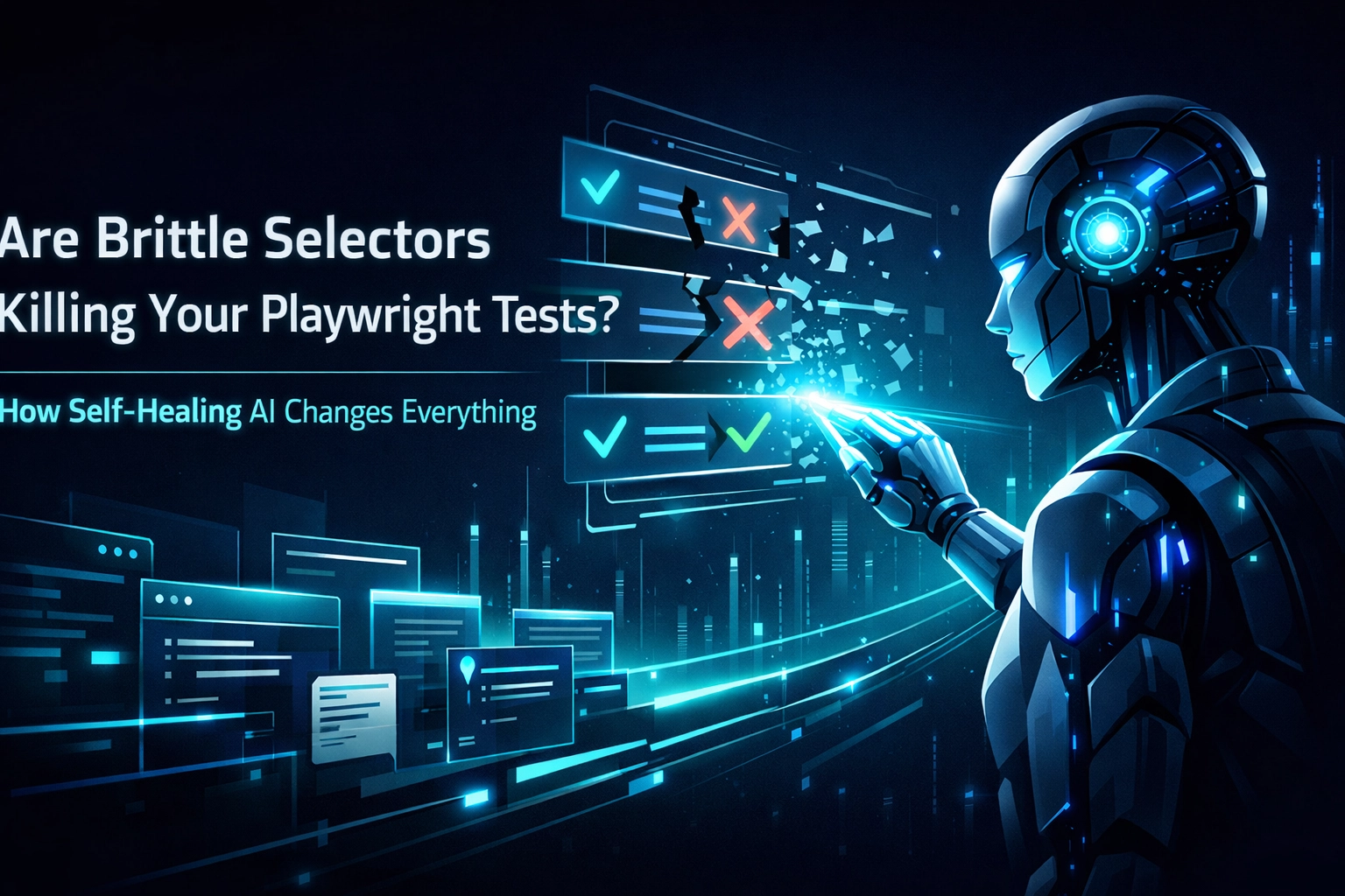 Are Brittle Selectors Killing Your Playwright Tests? How Self-Healing AI Changes Everything
