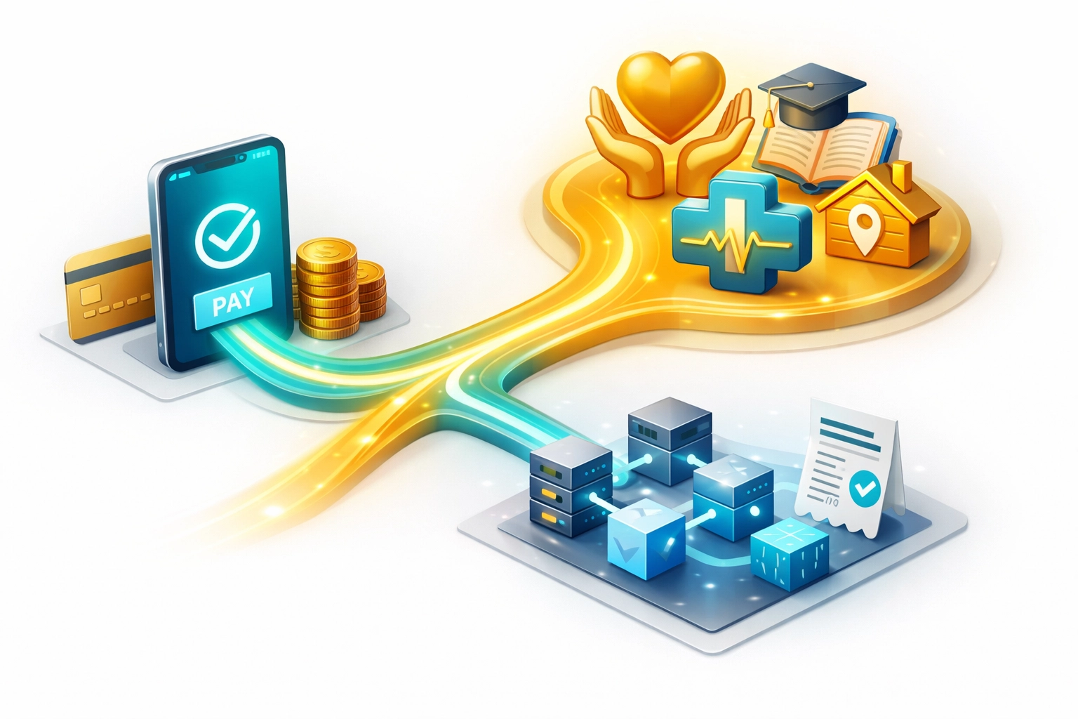 Larecoin 1.5% social impact tax distribution: 0.8% to charities, 0.7% to blockchain infrastructure