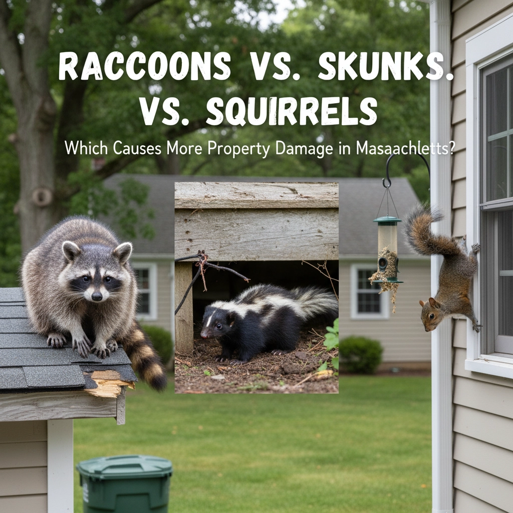 Raccoons vs. Skunks vs. Squirrels: Which Causes More Property Damage in Massachusetts?
