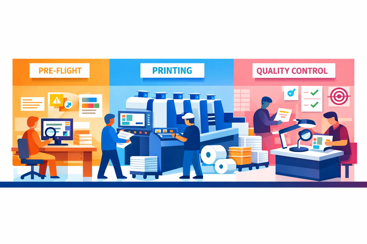 Digital asset management system for print production workflow and file organization