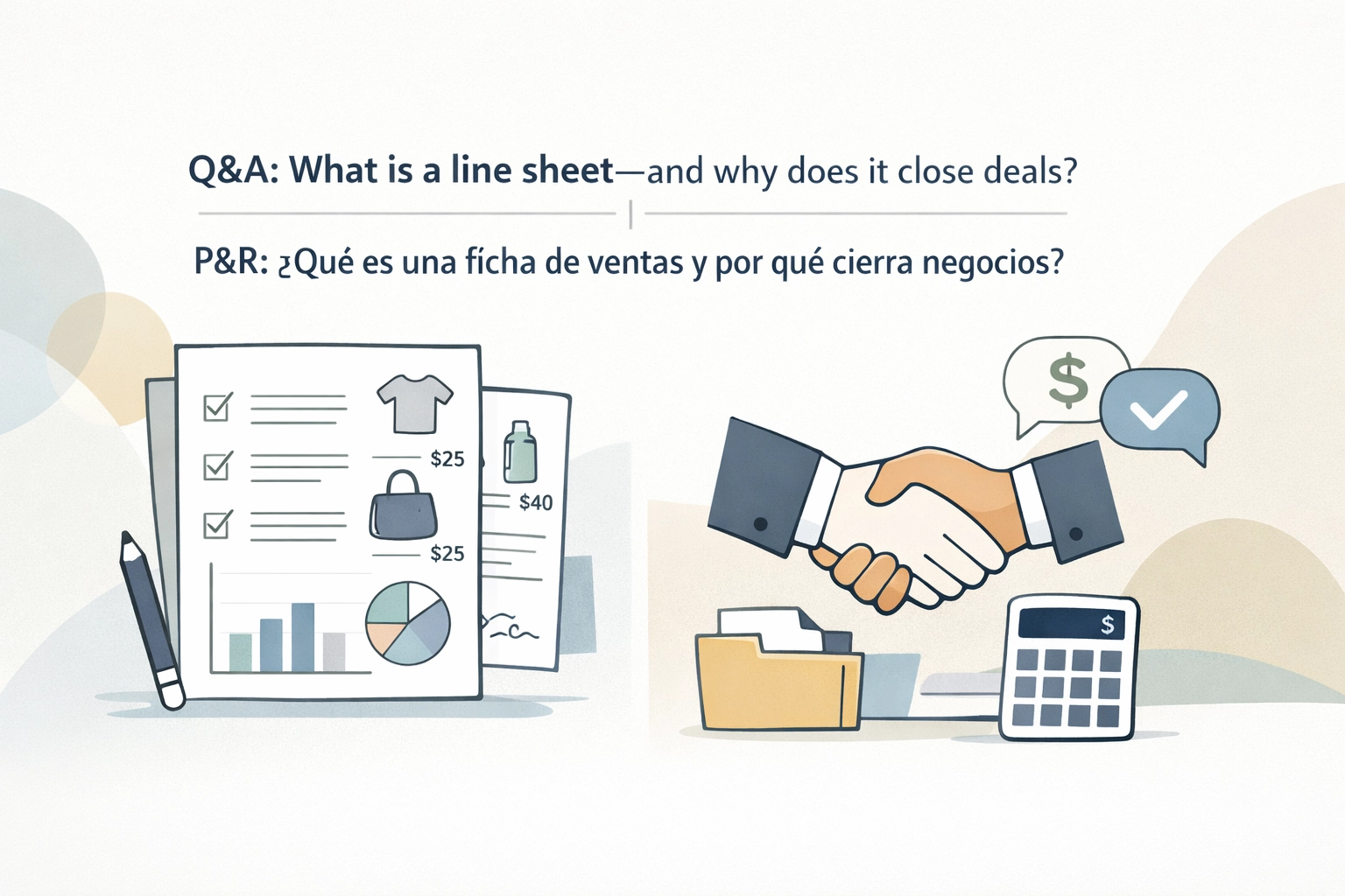[HERO] Q&A: What is a line sheet—and why does it close deals? | P&R: ¿Qué es una ficha de ventas y por qué cierra negocios?