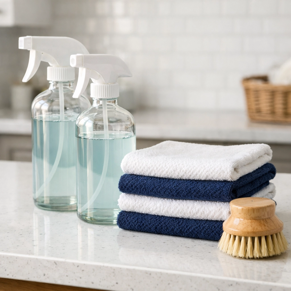 Eco-friendly residential cleaning Massachusetts products for non-toxic home care in Dover estates.
