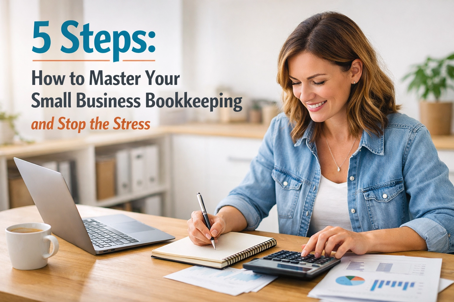 [HERO] 5 Steps: How to Master Your Small Business Bookkeeping and Stop the Stress
