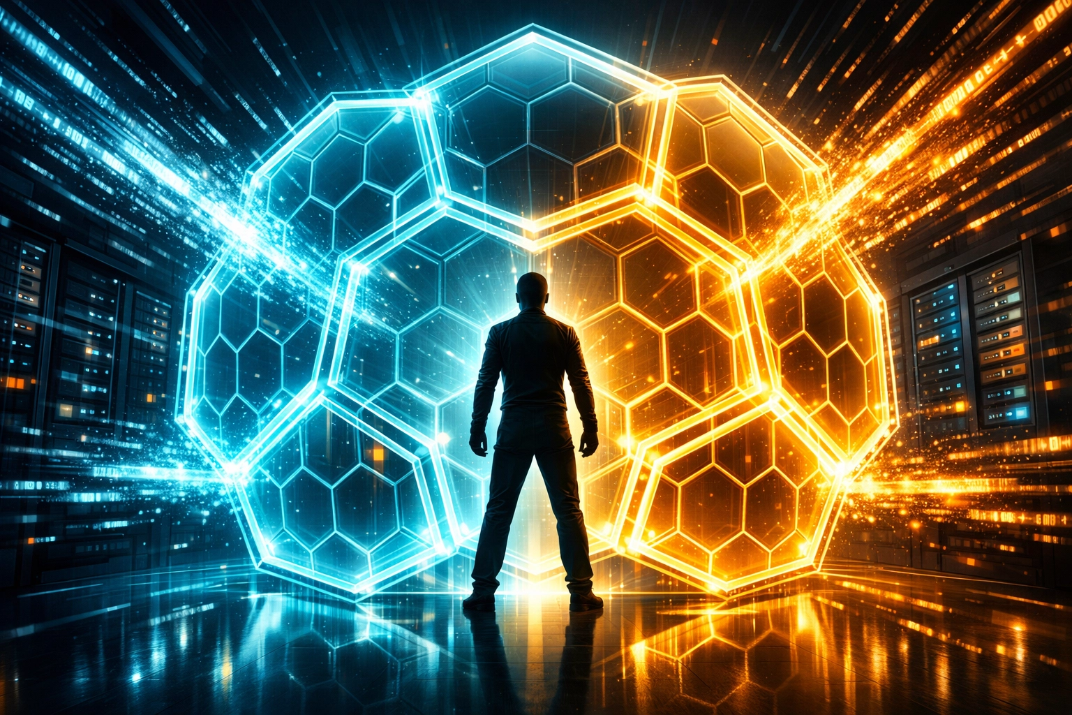 Symbolischer Phishing Schutz durch KI Cyber Security Schutzschilde.